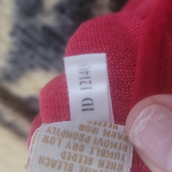 Victorias Secret red robe terry cloth inner lining satin look outer shell size M - Picture 15 of 16